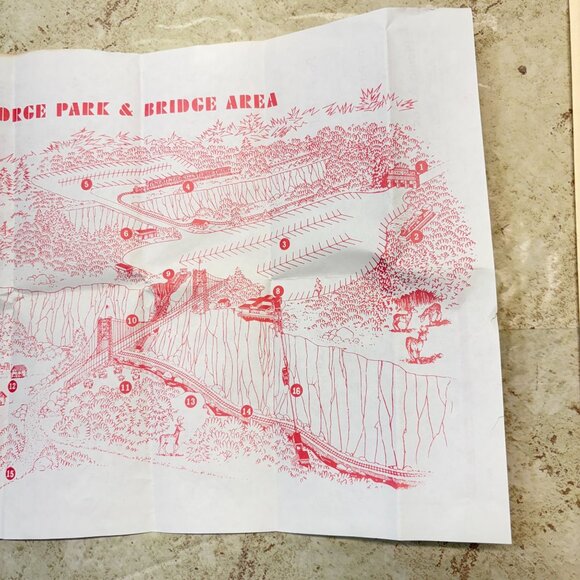 Vintage Royal Gorge Park & Bridge Area Map Canon City CO Brochure 1979 - Picture 3 of 7